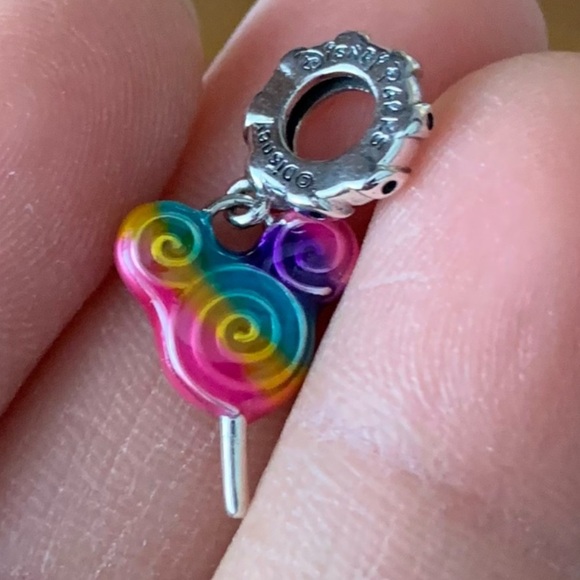 🍭 NWOT Pandora x Disney Mickey Mouse Lollipop Dangle Charm - Picture 5 of 11